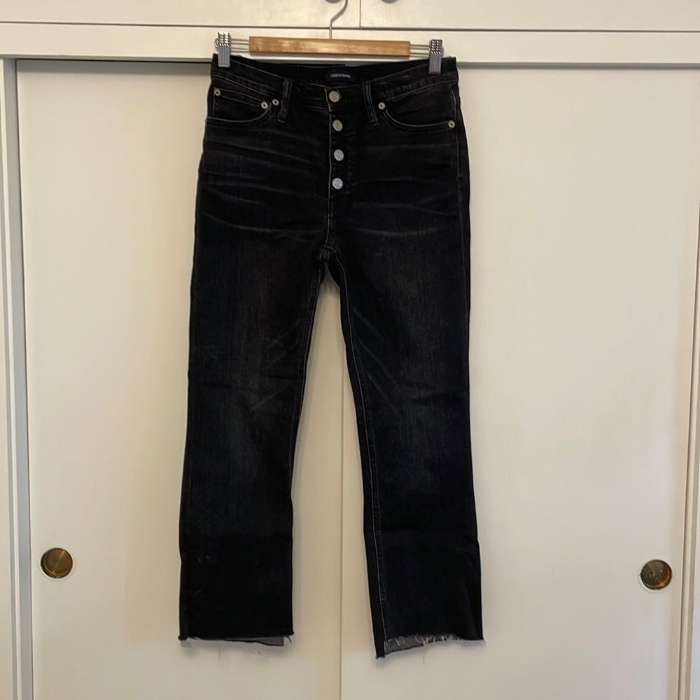 J.Crew size 27 Billie Demi Boot Crop black jeans